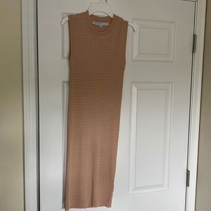 Tan bodycon dress! Size medium and never been worn.